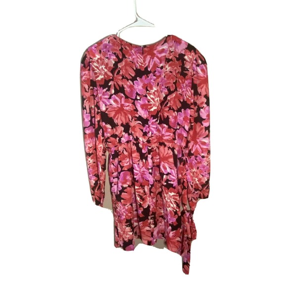 Fraiche by J Large Kanya Puff Long Sleeve Tie Waist Minidress Cocktail new d25 - Picture 3 of 6